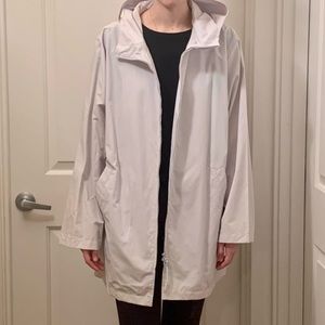 NWT Eileen Fisher Size L White Windbreaker